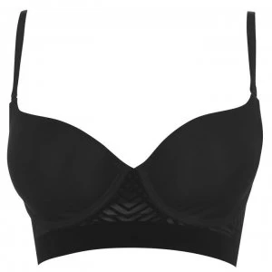 Image of Nancy Ganz Body Perfection Longline Contour Bra - Black