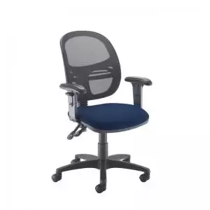 Image of Jota Mesh medium back operators chair with adjustable arms - Costa