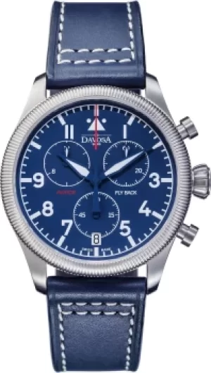 Image of Davosa Watch Aviator Quartz Chronograph Blue