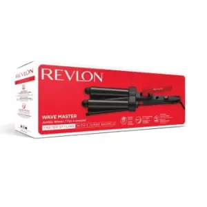 Image of Revlon Wave Master Jumbo 3 Barrel Hair Waver - Black