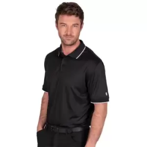 Image of Island Green Performance Polo Golf Shirt Mens - Black