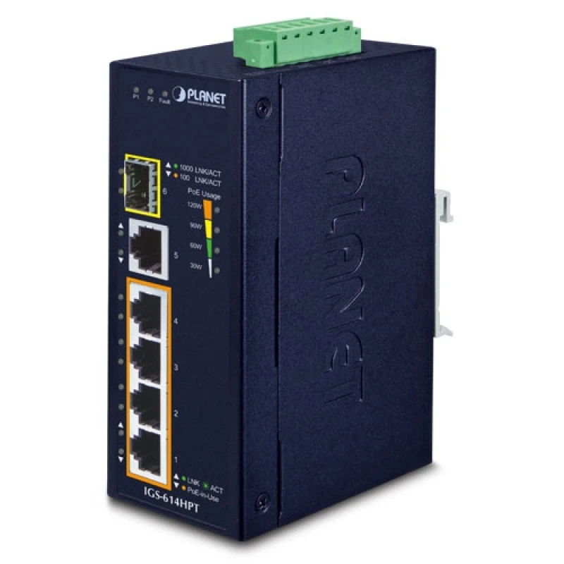 Image of PLANET IGS-614HPT network switch Unmanaged Gigabit Ethernet (10/100/10