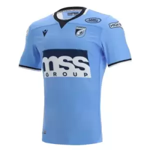 Image of Macron Cardiff Rugby Home Shirt 2021 2022 - Blue