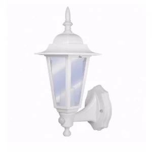 Image of Eterna White Outdoor Wall Lantern With PIR Sensor
