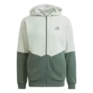 Image of adidas Essentials4Gameday Full-Zip Hoodie Mens - Green