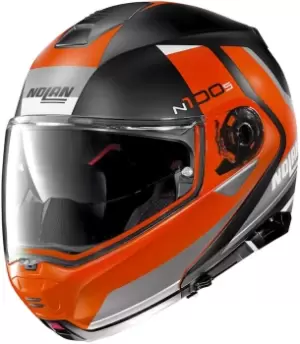Image of Nolan N100-5 Hilltop N-Com Helmet, orange, Size S, orange, Size S