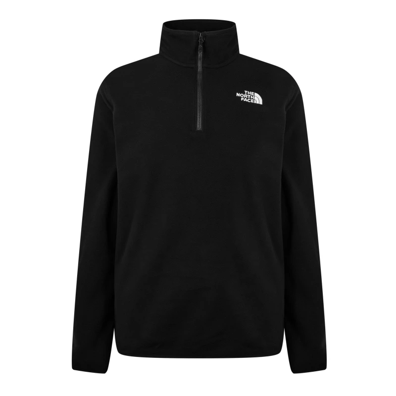 Image of The North Face 100 Glacier Quarter Zip Fleece Mens TNF Black male Large
