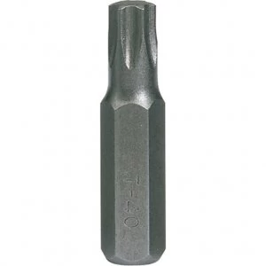 Image of Draper 8mm Hex Shank Impact Torx Screwdriver Bit T40 25mm Pack of 1