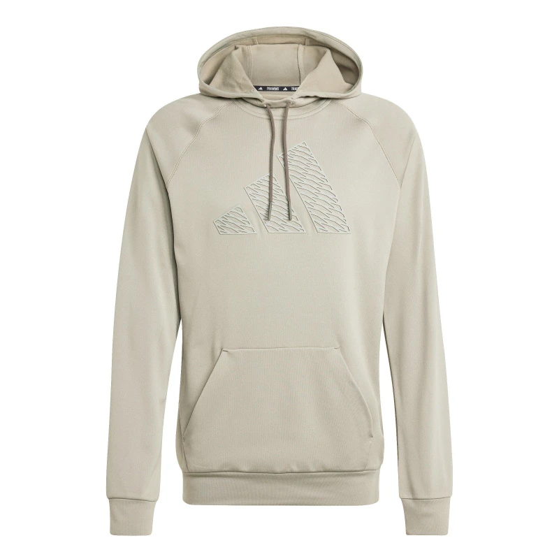 Image of adidas Gg Bl HD Hoody Mens Silver Pebble male S