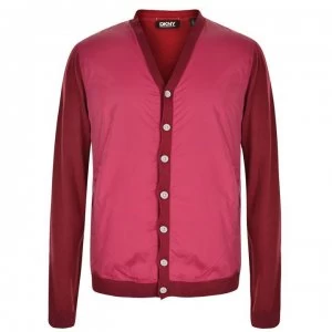 Image of DKNY Knitted Cardigan - Dark Rose