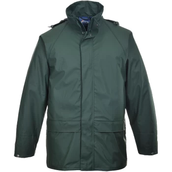 Image of Portwest - S450 Olive Sz L Sealtex Classic Jacket Waterproof Rain Coat Parka Work Wear
