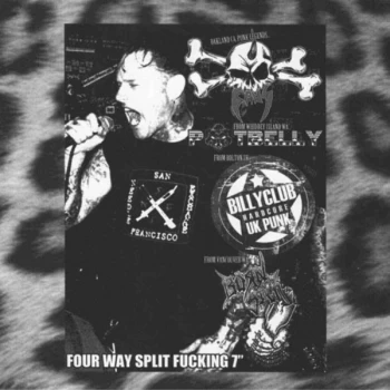 Image of Various - Four Way Split Fucking 7" Vinyl