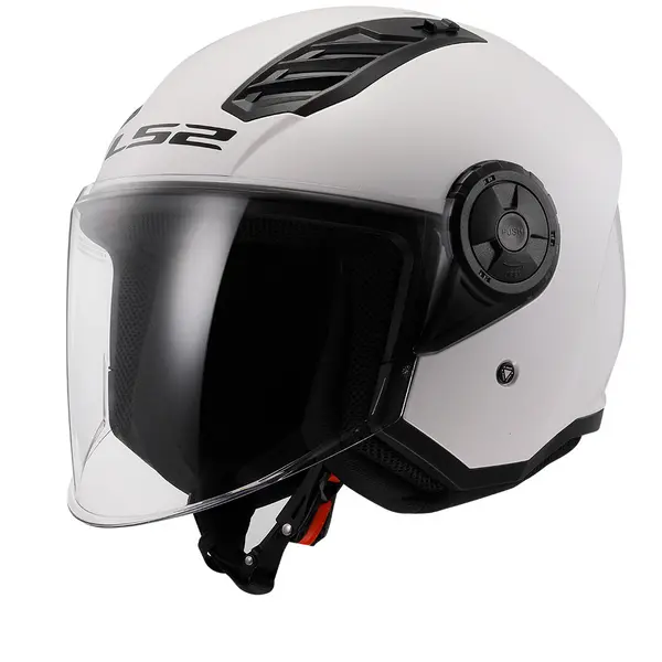 Image of LS2 OF616 Airflow II Solid Gloss White 06 Jet Helmet Size XS