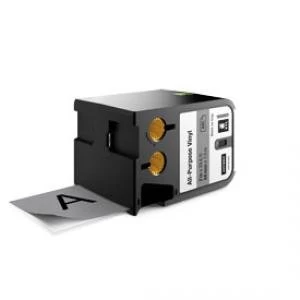 Image of Dymo 1868805 Black On Grey Label Tape 54mm x 7m