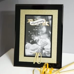 Image of Signography Gold Glitter 70 Glass Frame 4x6