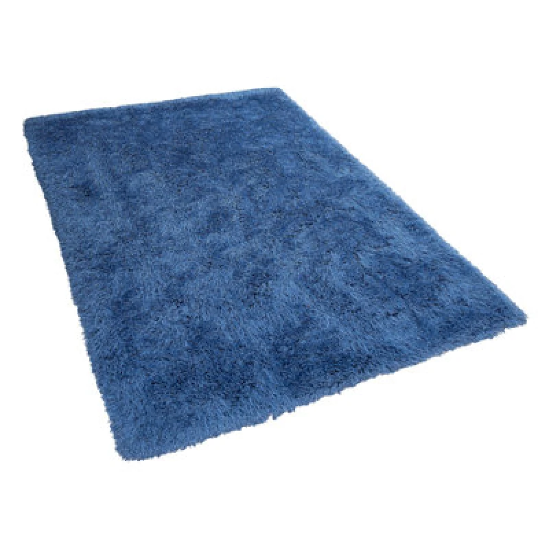 Image of Beliani Shaggygy Rug Cide Blue 140 X 200 Cm