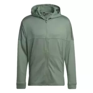Image of adidas Workout Warm Full-Zip Hoodie Mens - Green