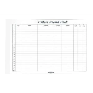 Image of Concord CD14P Refill for Visitors Book 50 Sheets 2000 Entries 230x335mm