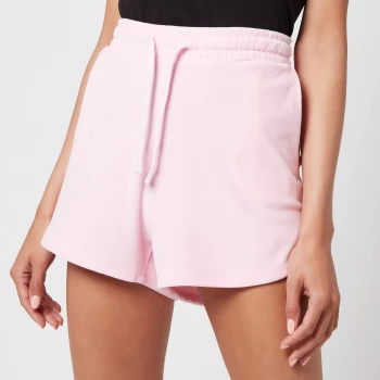 Image of Tommy Jeans Womens TJW Pastel Velour Shorts - Romantic Pink - L