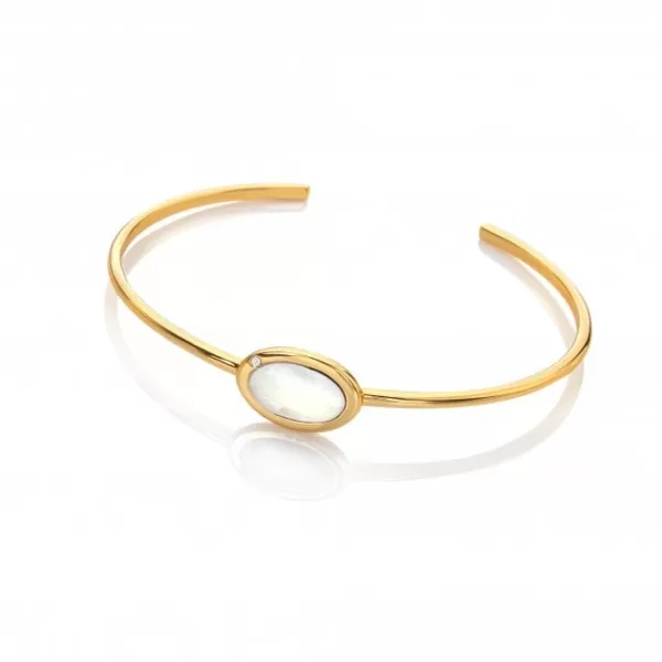 Image of Horizontal Oval MOP Bracelet DC181