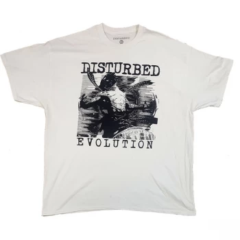 Image of Disturbed - Sketch Unisex Medium T-Shirt - White