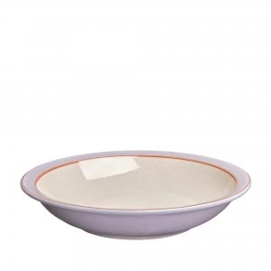 Image of Denby Heritage Lilac Heath Shallow Rimmed Bowl