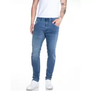 Image of Replay Micky M Tapered Jeans - Blue