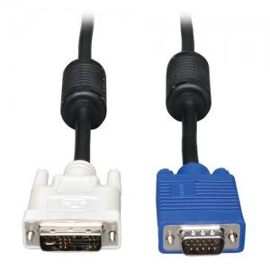 Image of Tripp Lite DVI to VGA Monitor Cable High Resolution Cable with RGB Coax (DVI-A to HD15 M/M) 0.91 m