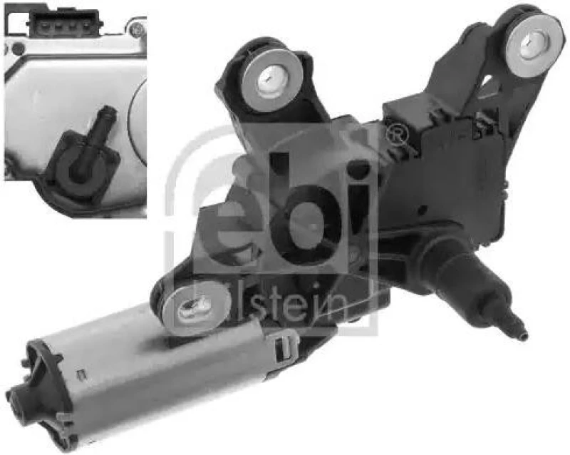 Image of FEBI BILSTEIN 100735 Wiper Motor Rear Wiper Motor (295)