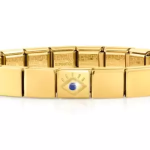 Image of Nomination GLAM Gold CZ Evil Eye Bracelet