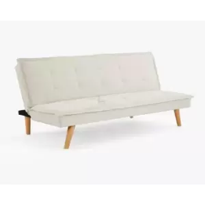 Image of Ada Beige Fabric 3 Seater Sofabed