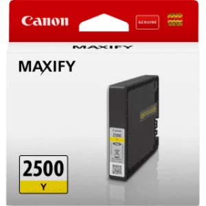 Image of Canon PGI2500 Yellow Ink Cartridge