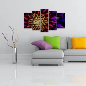 Image of 5ABSMDF-56 Multicolor Decorative MDF Painting (5 Pieces)