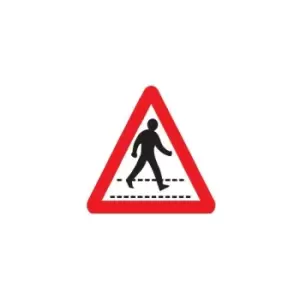 Image of Pedestrian Crossing Post-fix Class 2 Reflective Aluminium Sign - 680 x - Sitesafe