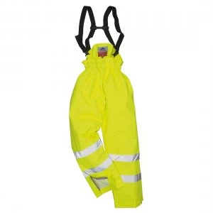 Image of Biz Flame Hi Vis Flame Resistant Rain Unlined Trousers Yellow M