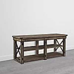 Image of Alphason Rectangular TV Stand with Rustic Grey MDF Top and Rustic Grey Frame 1768096PCOM 1598 x 480 x 661mm