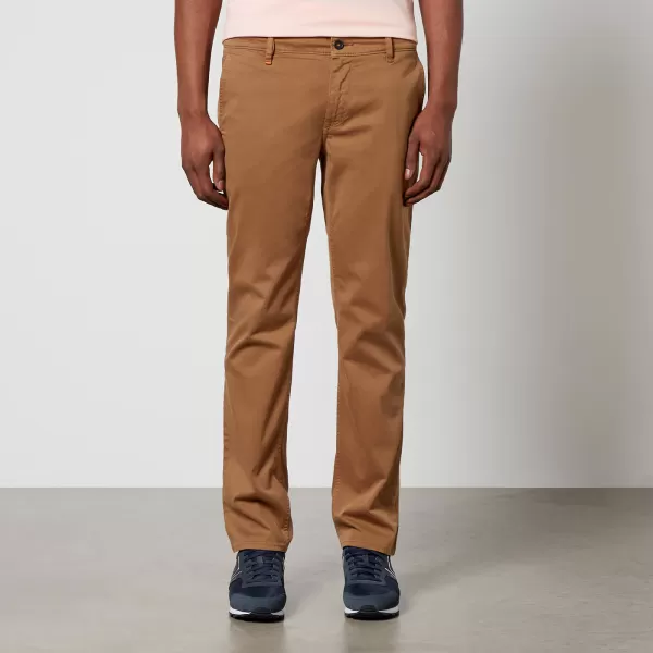 Image of BOSS Orange Schino Slim Chino Stretch-Cotton Twill Trousers - W36/L32