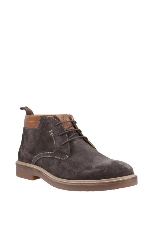 Image of Hush Puppies Mens Gideon Chukka Boot in Chocolate Size: 7 Chocolate Male 7