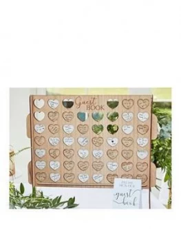 Image of Ginger Ray Connect 4 Drop Top Game Alternative Guest Book