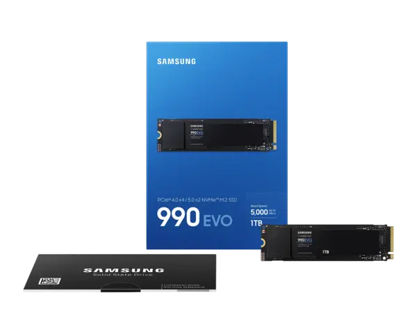 Image of Samsung 990 Evo 1TB M.2. SSD PCIe 4.0 NVMe Solid State Drive