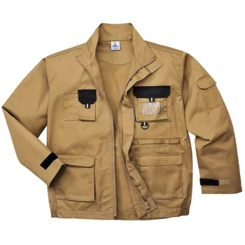 Image of TX10EKRM - sz M Texo Contrast Jacket - Epic Khaki - Portwest