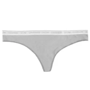 Image of Calvin Klein Plus Cotton Thong - Silver