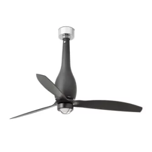 Image of Eterfan LED Matt Black Ceiling Fan with DC Motor, 3000K