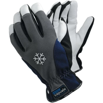 Image of 295 Tegera Black/Blue/White Cold Resistant Gloves - Size 10
