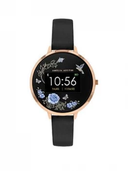 Image of Amelia Austin Rose Story Ladies Smart Active & Fitness Watch, Black, Women