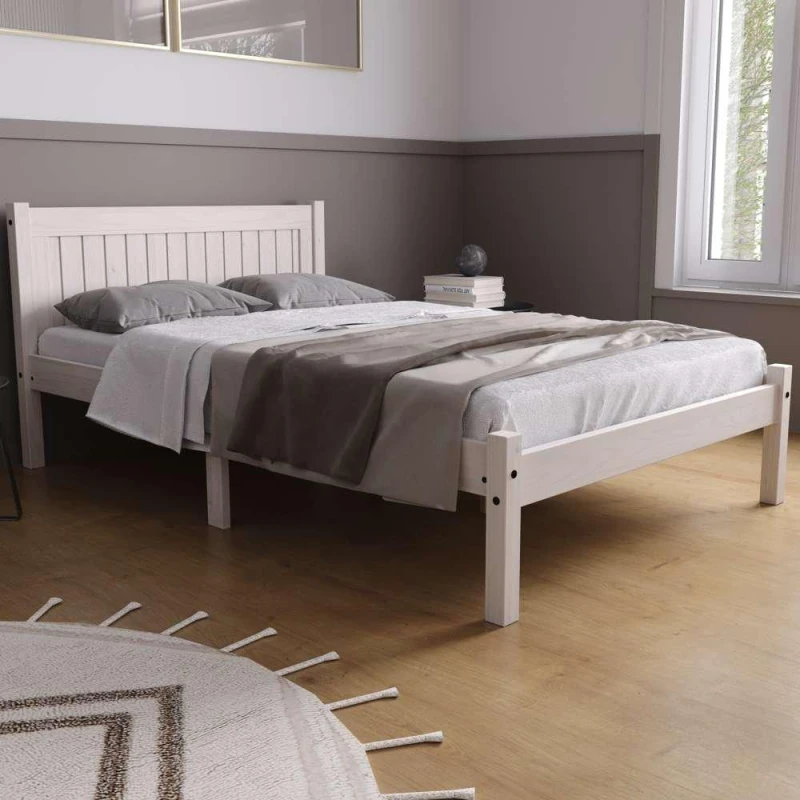 Image of Birlea Trent Bed Birlea in White Size: Small Double White Small Double Unisex 5056206633653