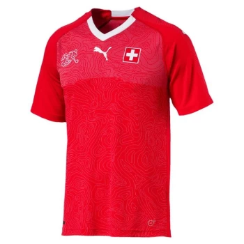 Image of Puma Switzerland Pre Match Shirt 2020 Mens - Red
