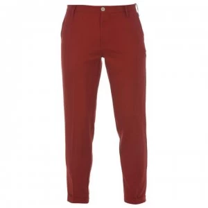 Image of DKNY Cropped Turn Up Trousers - Bull Red