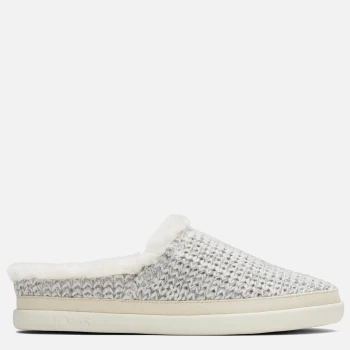 Image of TOMS Womens Sage Vegan Mule Slippers - White - UK 4