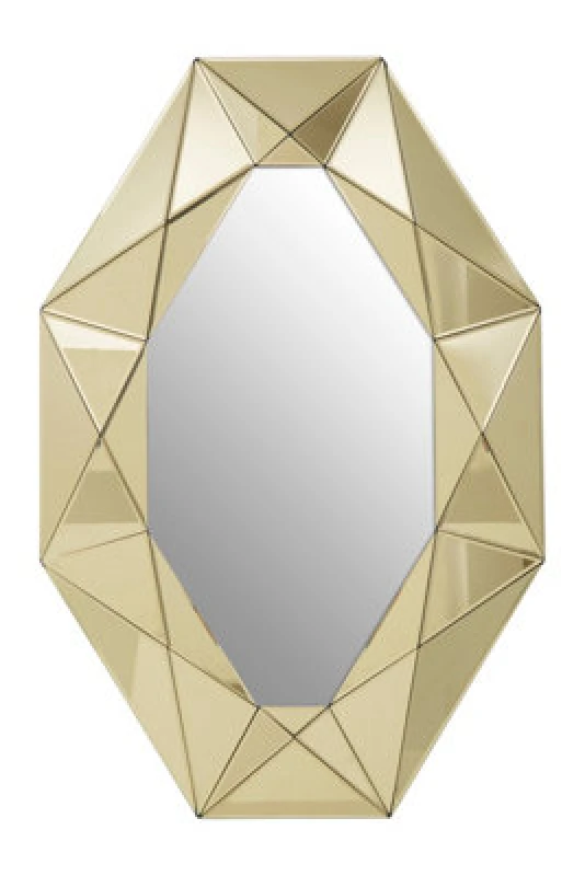 Image of Orsina Gold Frame Contemporary Wall Mirror